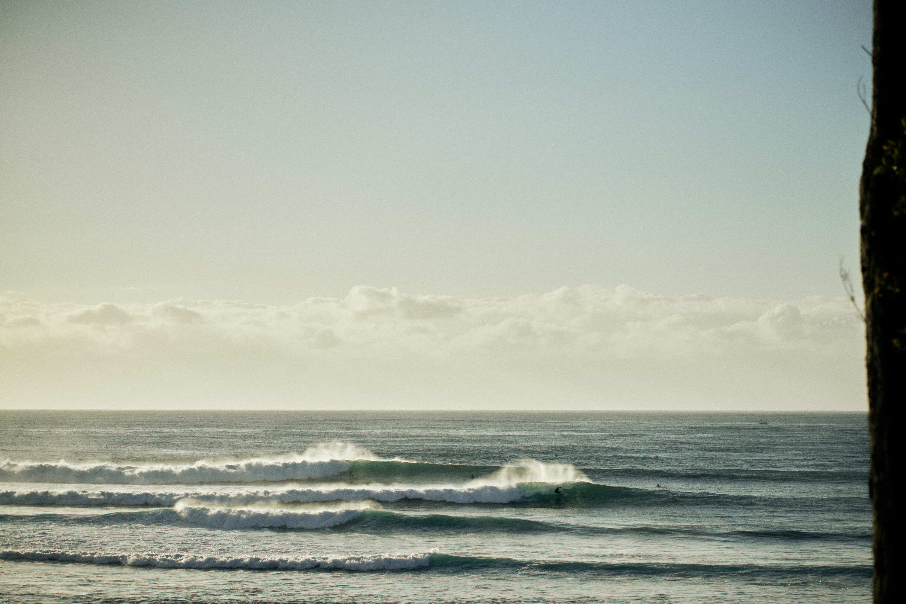 Ocean waves rolling onto the Mollymook coastline near The Mook Mollymook.
