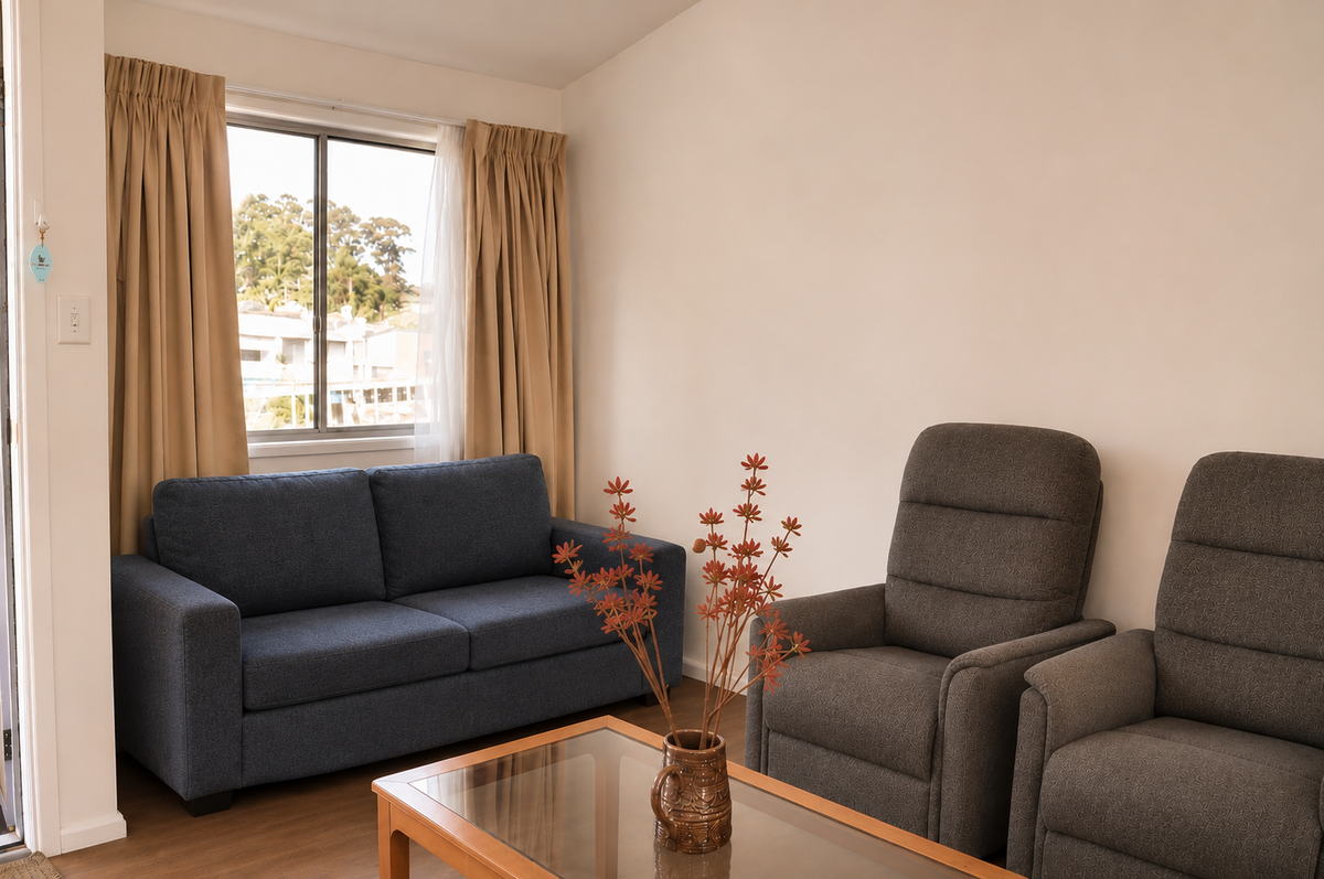 Living area in yadboro house.