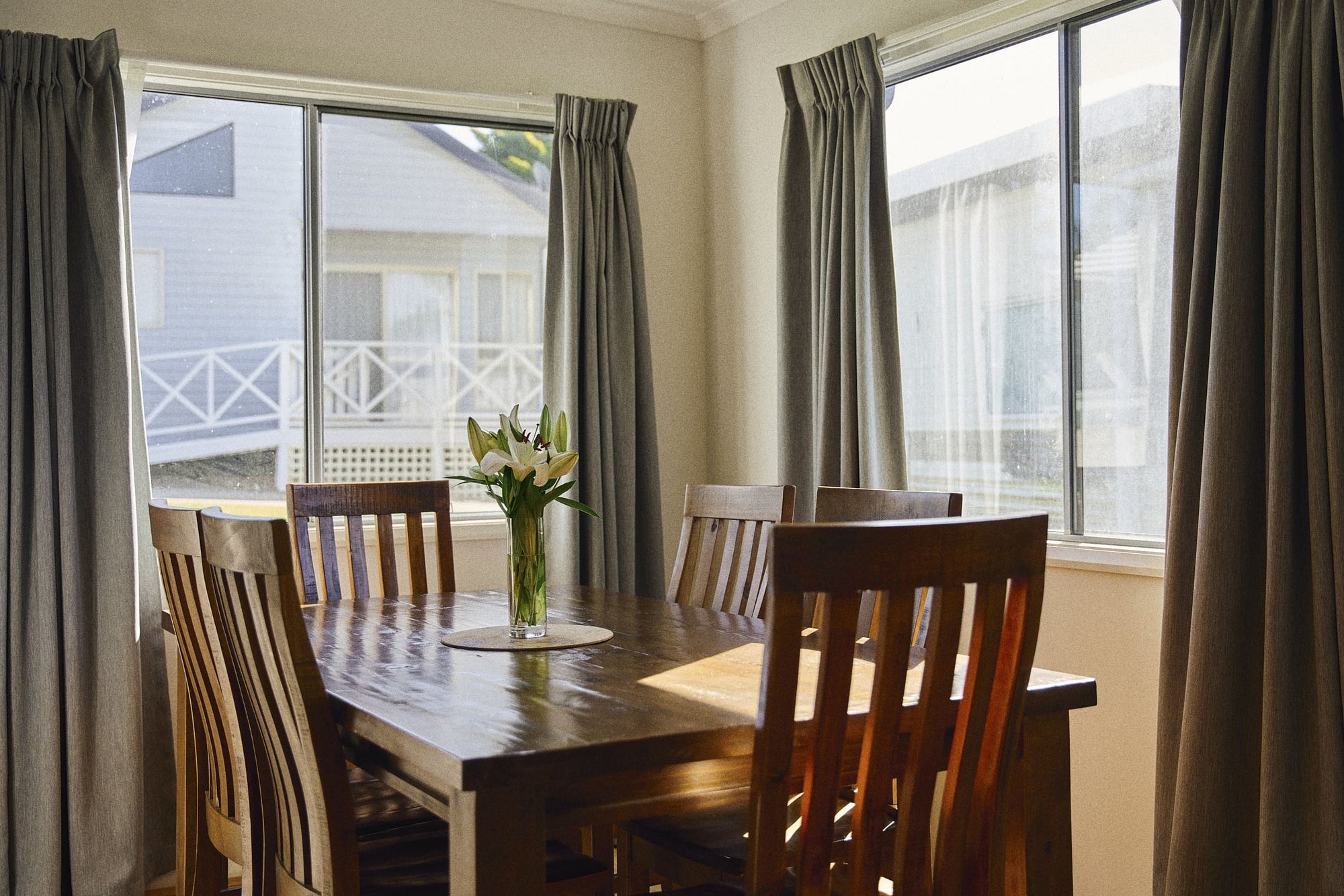 Dining room area in Currowan House.