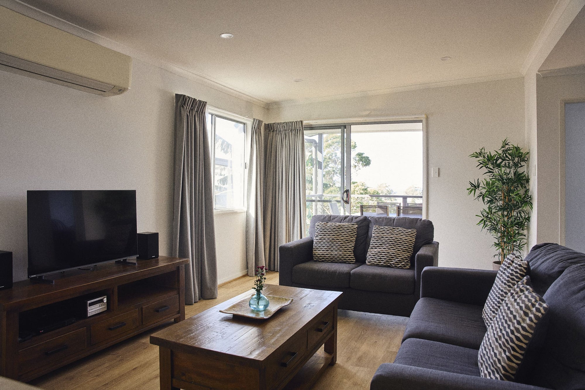 Living room area in Currowan House.