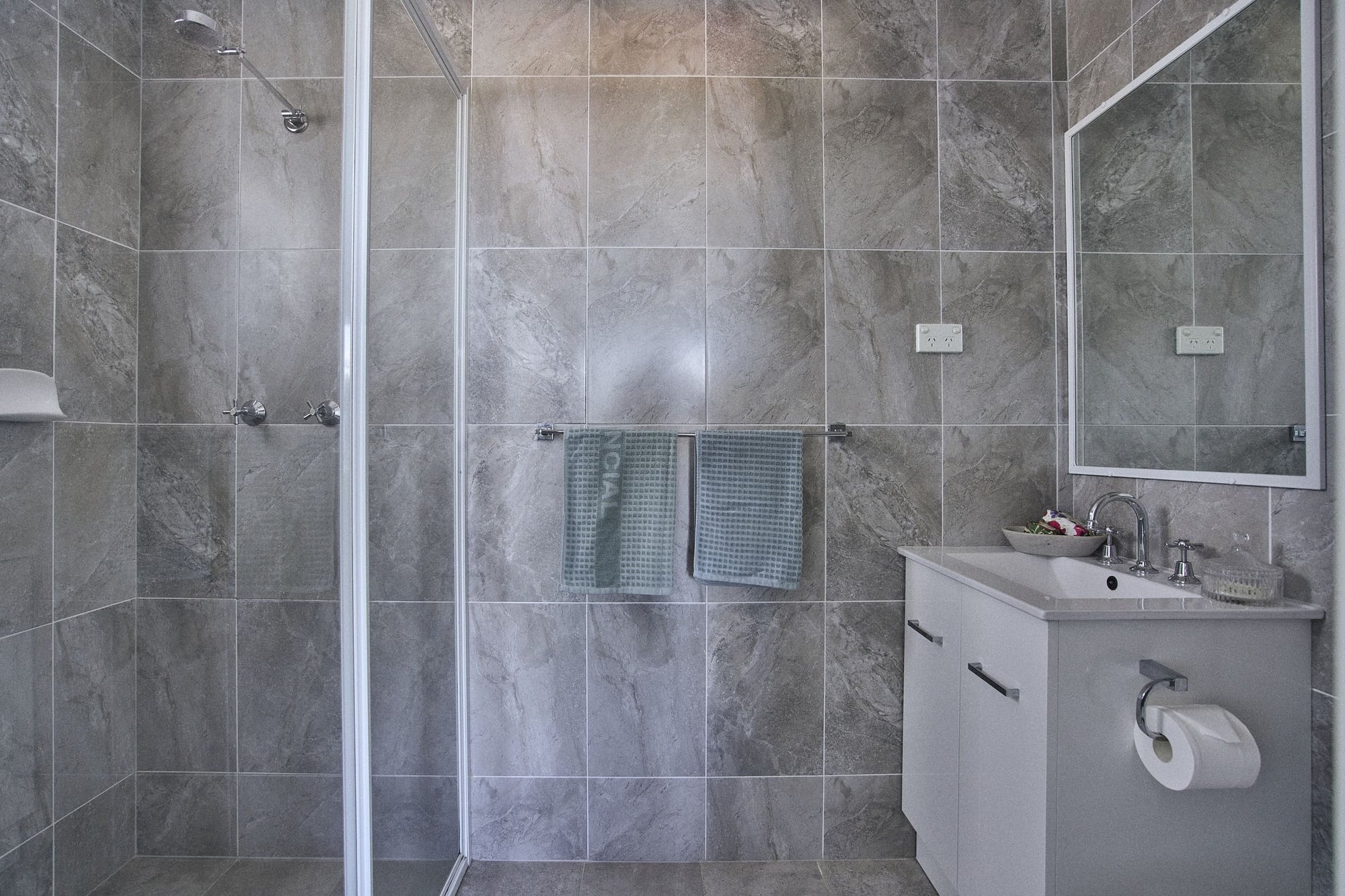 Bathroom in Currowan House.