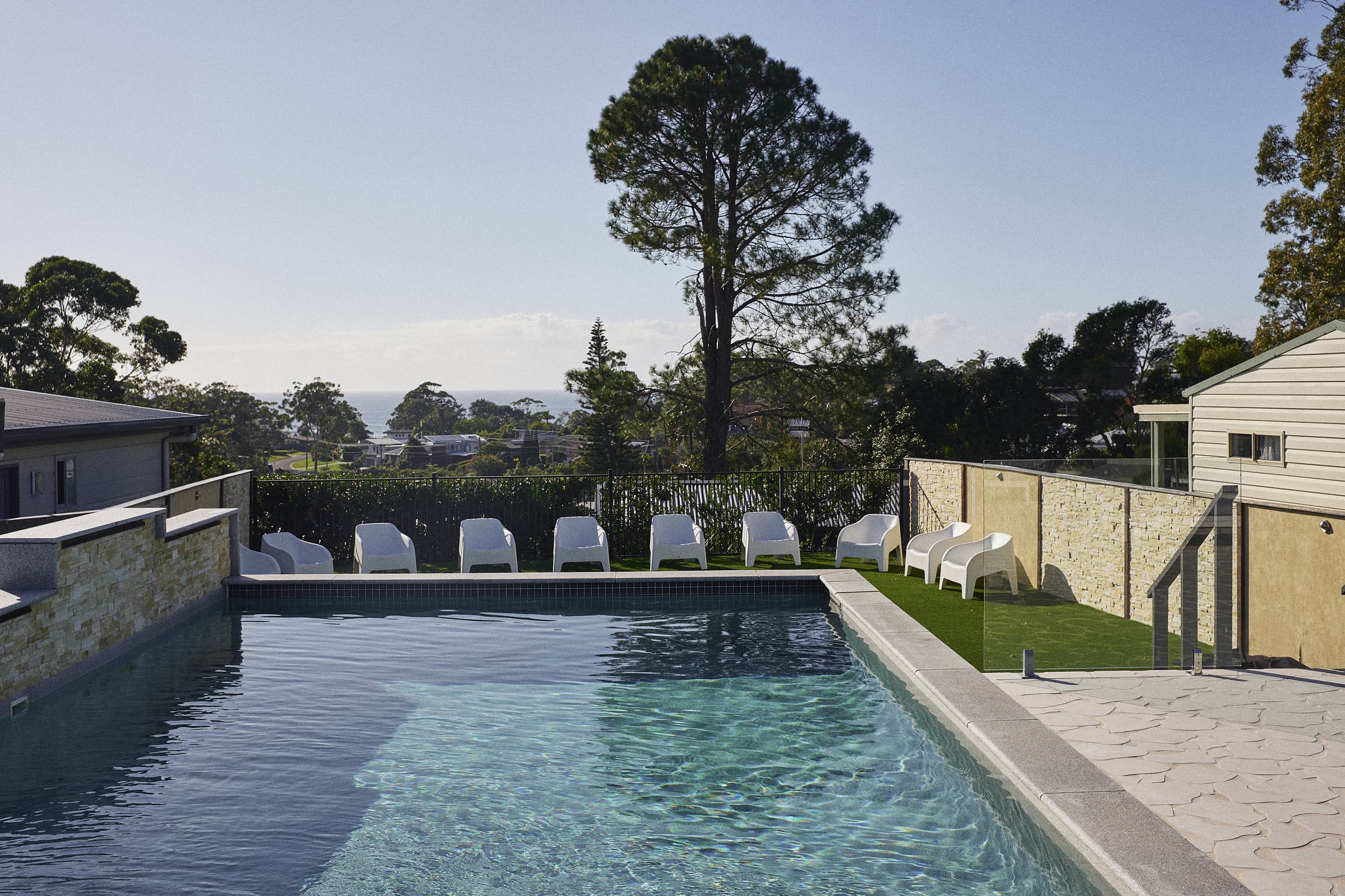 Renovated swimming pool at The Mook Mollymook.