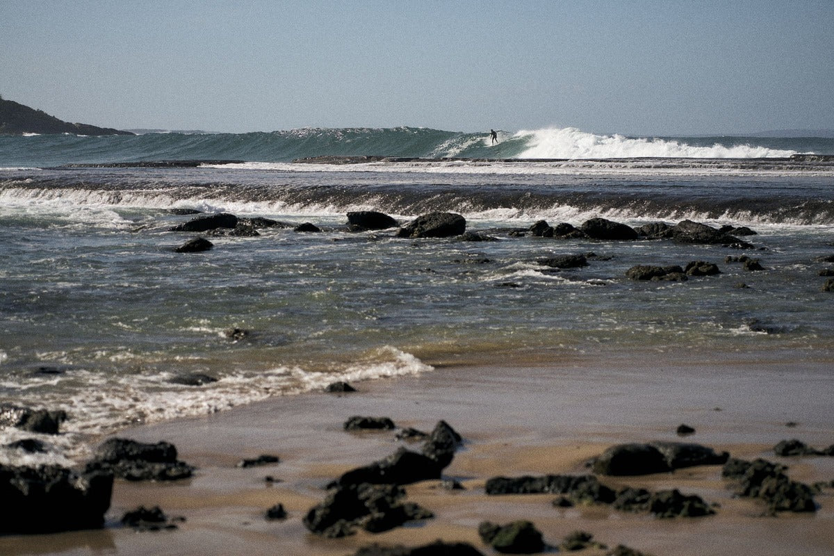 Scenic ocean view of Mollymook Beach on the NSW South Coast.