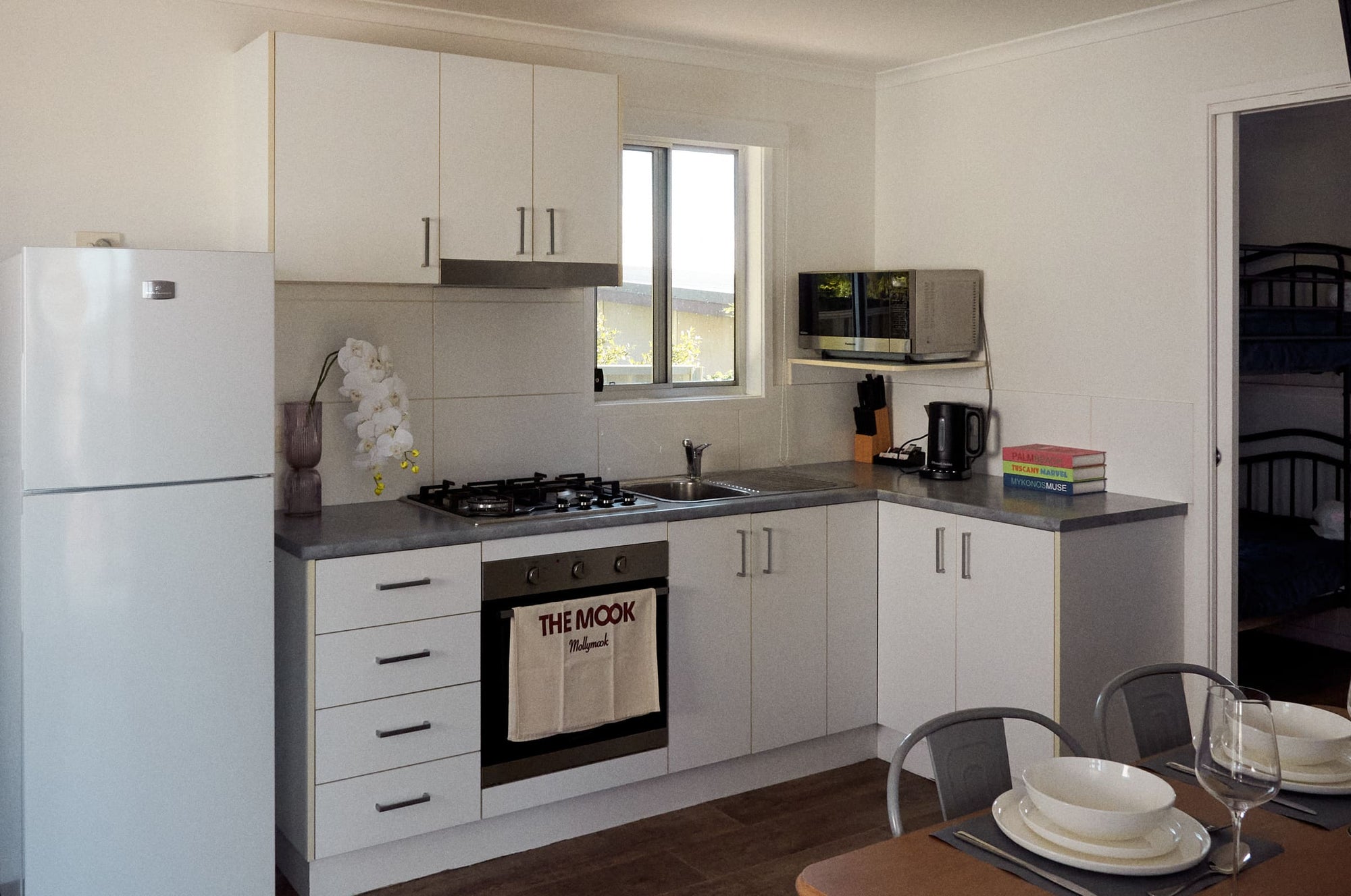 Kitchenette in Morton A Cabin.