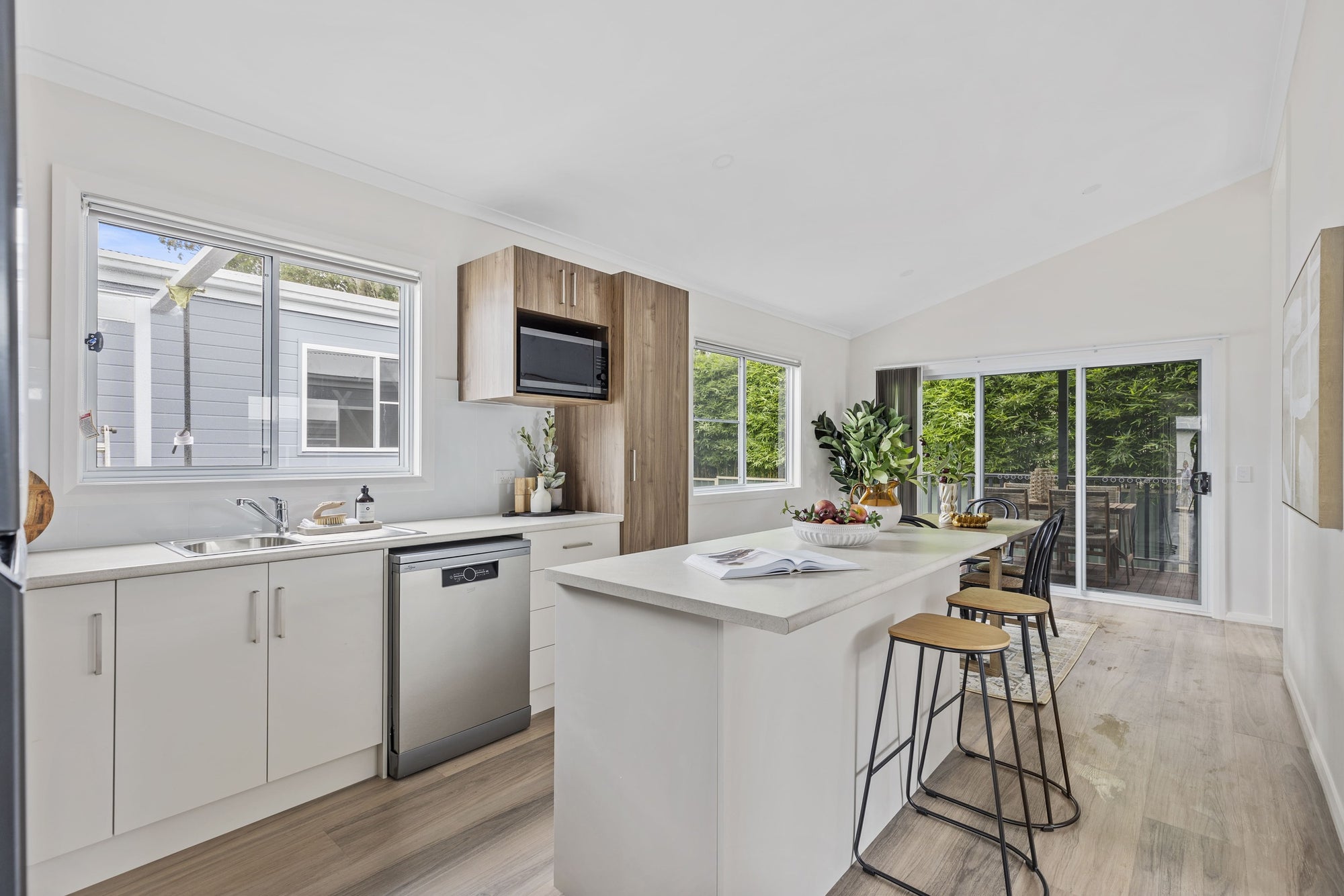 Open-plan living area at 32 Ilett Street residence.
