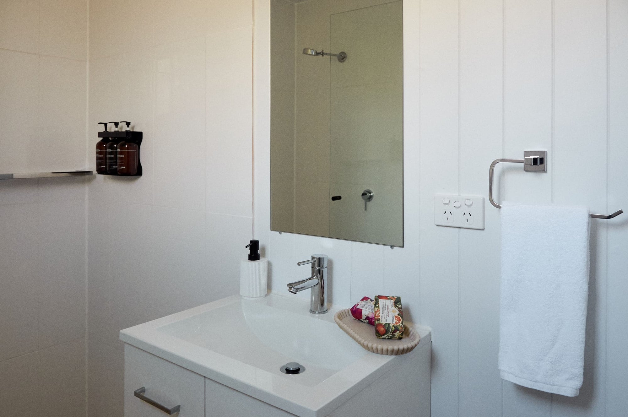 Bathroom vanity in Yerriyong B Cabin.